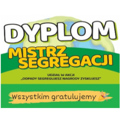 Zdjęcie Rozdanie nagród i dyplomów Mistrza Segregacji